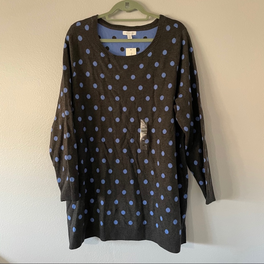 Polka dot sweater